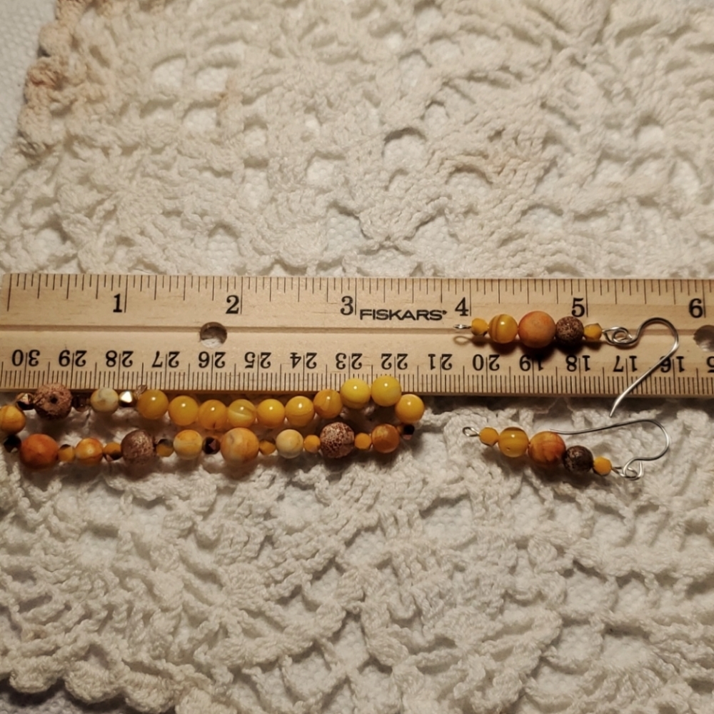 7 inch stretch Bracelet and earrings